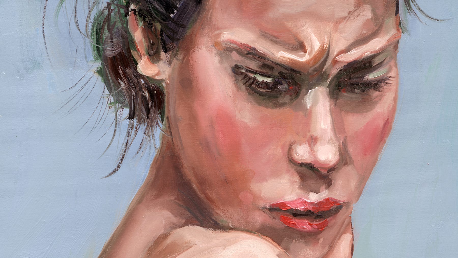 Gerard_Byrne_It's_Not_You_It's_Me_irish_figurative_painter_fine_art_gallery_Dublin_painting_detail
