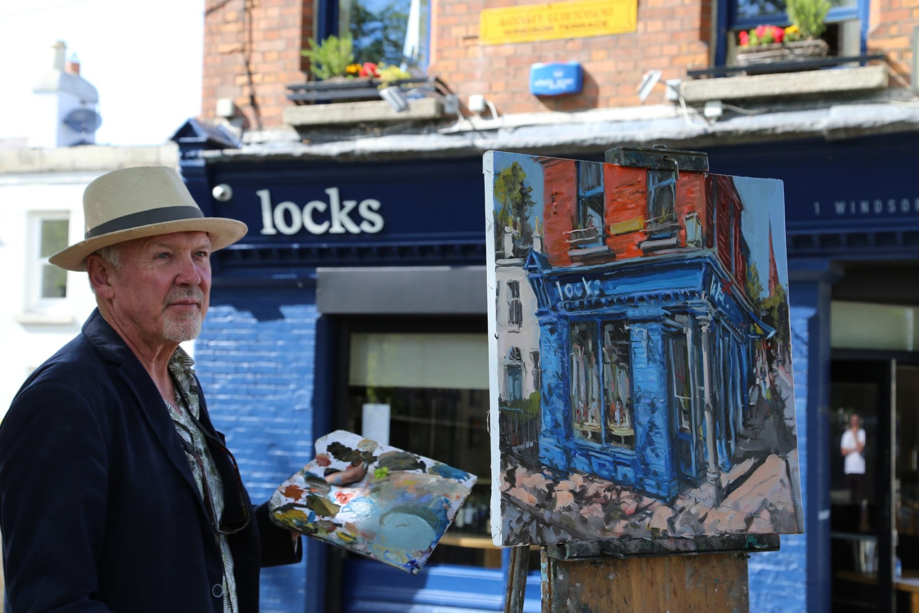 Gerard_Byrne_The_Door_to_the_Unknown_Locks_Restaurant_Portobello_modern_irish_impressionism_art_gallery_Dublin_plein_air_painting