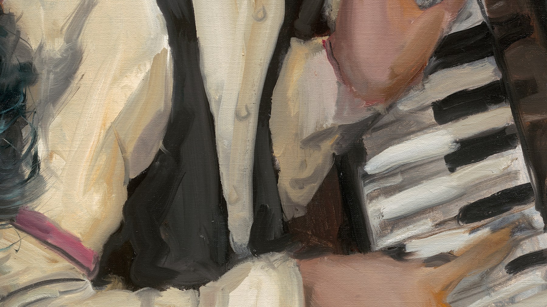 Gerard_Byrne_Until_We_Meet_Again_contemporary_figurative_art_painting_detail