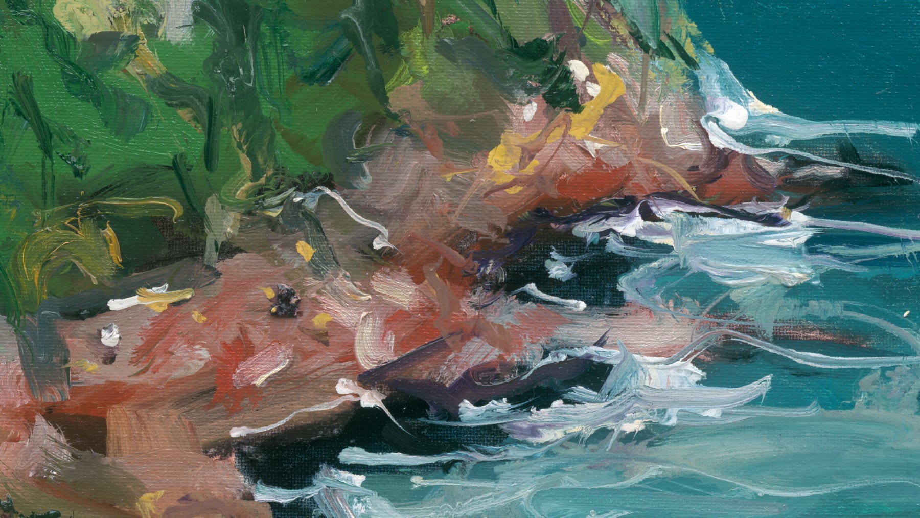 Gerard-Byrne-Coastal-Tranquility-art-gallery-Dublin-Ireland-painting-detail