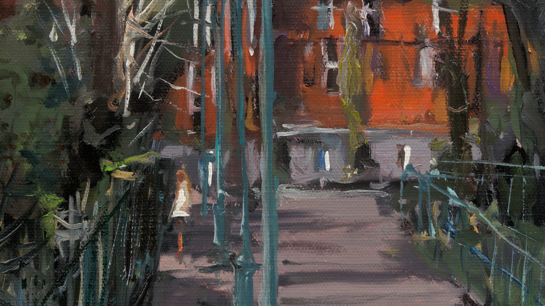 Gerard_Byrne_Shadows_Fall_Rostrevor_Terrace_Rathgar_painting_detail_modern_irish_impressionism_fine_art_gallery_Dublin_Ireland