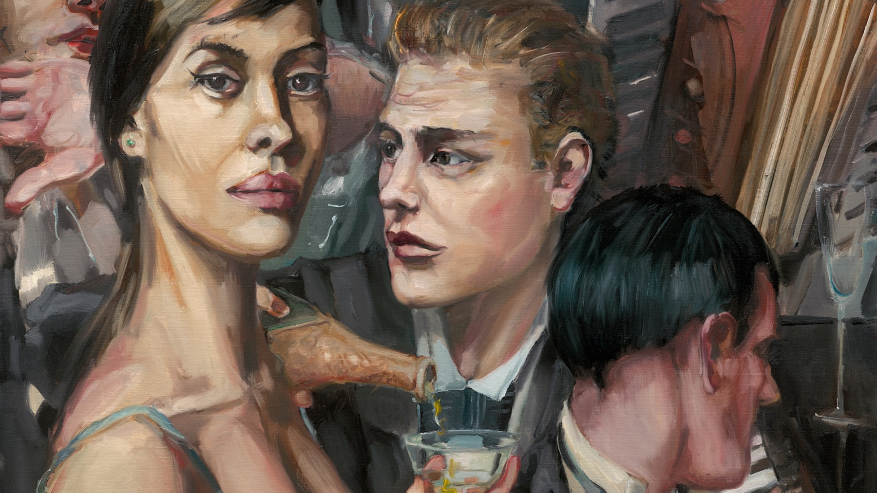 Gerard_Byrne_Until_We_Meet_Again_contemporary_figurative_art_painting_detail