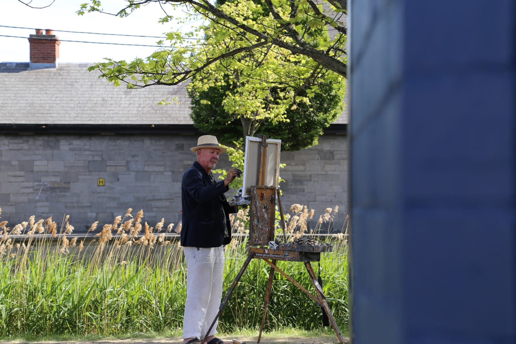 Gerard_Byrne_The_Door_to_the_Unknown_Locks_Restaurant_Portobello_modern_irish_impressionism_art_gallery_Dublin_plein_air_painting