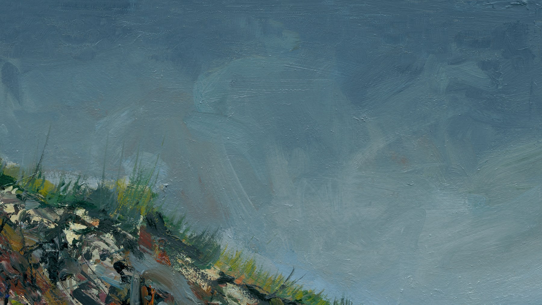 Gerard_Byrne_To_the_Beach_modern_irish_impressionism_fine_art_gallery_Dublin_Ireland_painting_detail