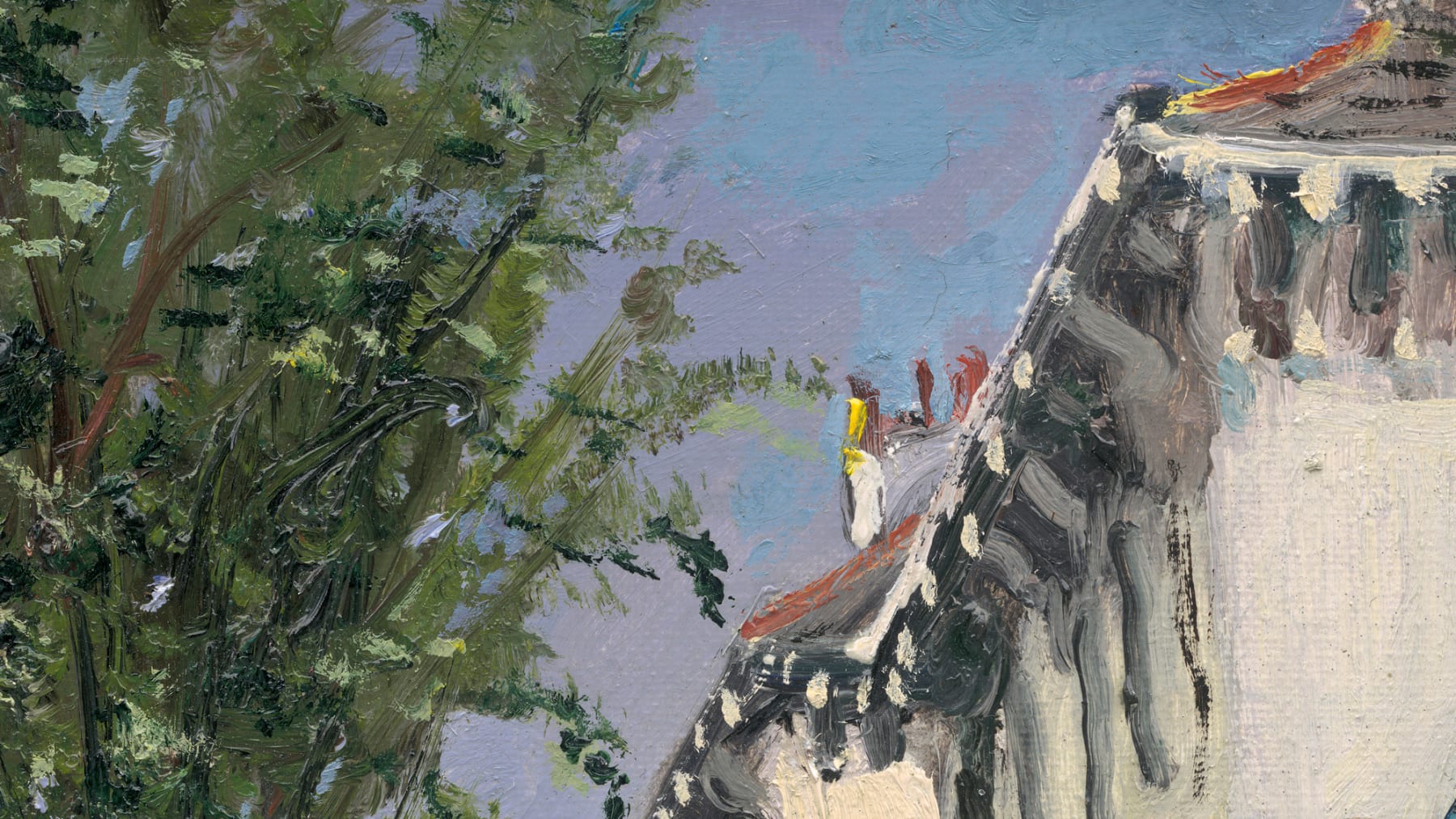 Gerard-Byrne-Late-Summer-Montpellier-Villas-Brighton-irish-modern-impressionism-art-gallery-Dublin-Ireland-painting-detail