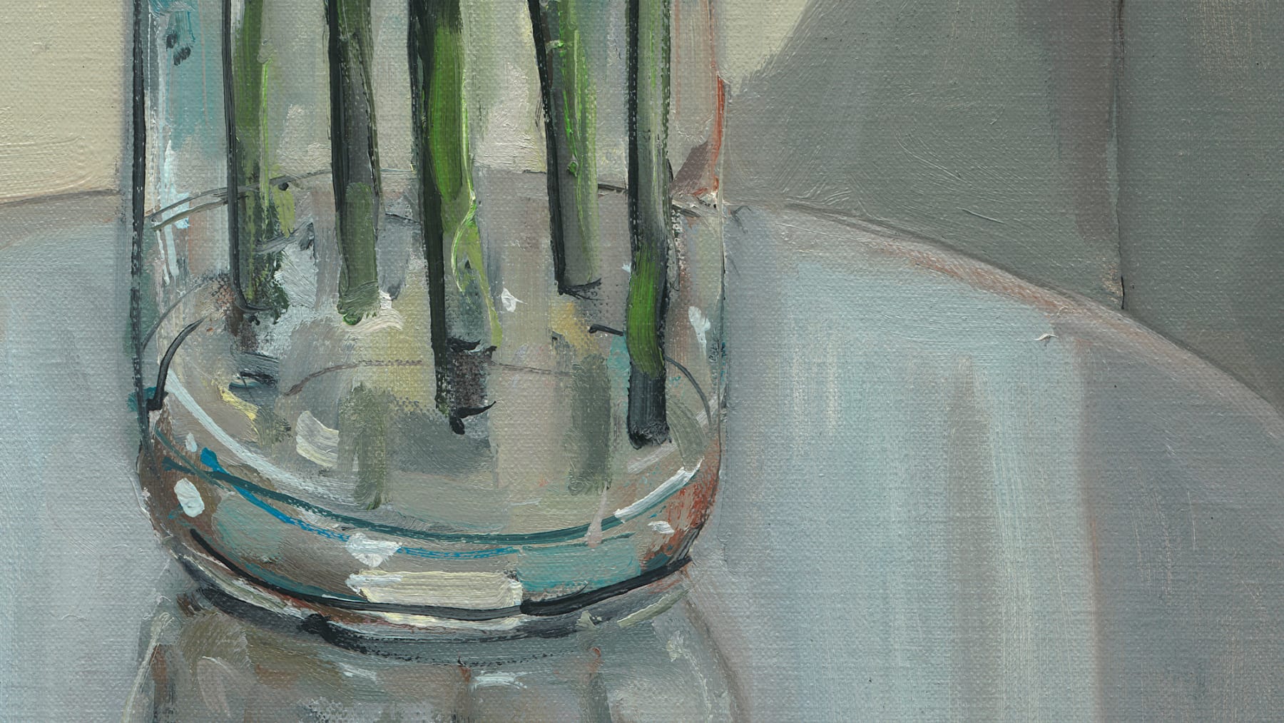 Gerard-Byrne-Let-the-Light-In-II-pink-lilies-contemporary-art-gallery-Dublin-Ireland-painting-detail