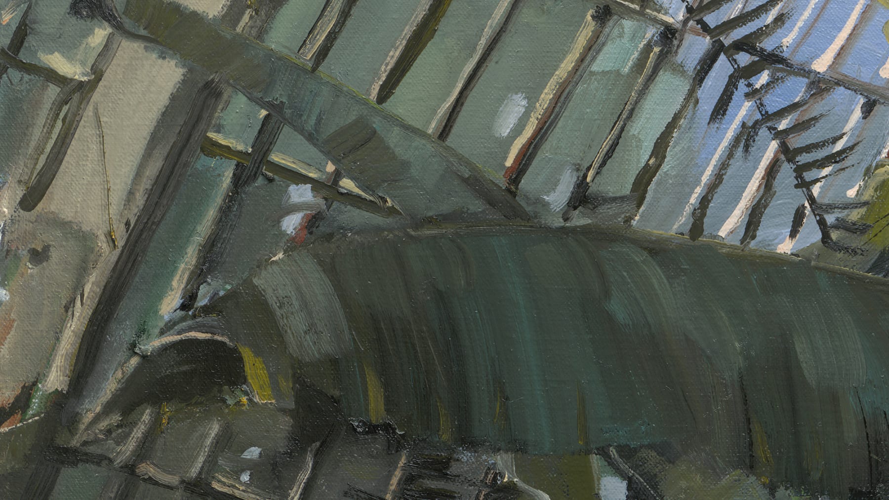 Gerard_Byrne_Cocoon_in_the_City_contemporary_impressionism_painting_detail
