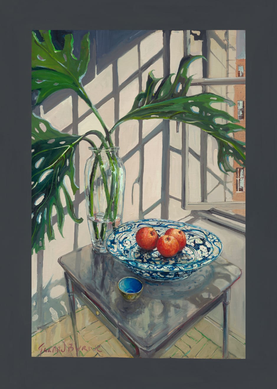 Gerard_Byrne_Monstera_by_the_Window_contemporary_figurative_painting_fine_art_gallery_Dublin_Ireland