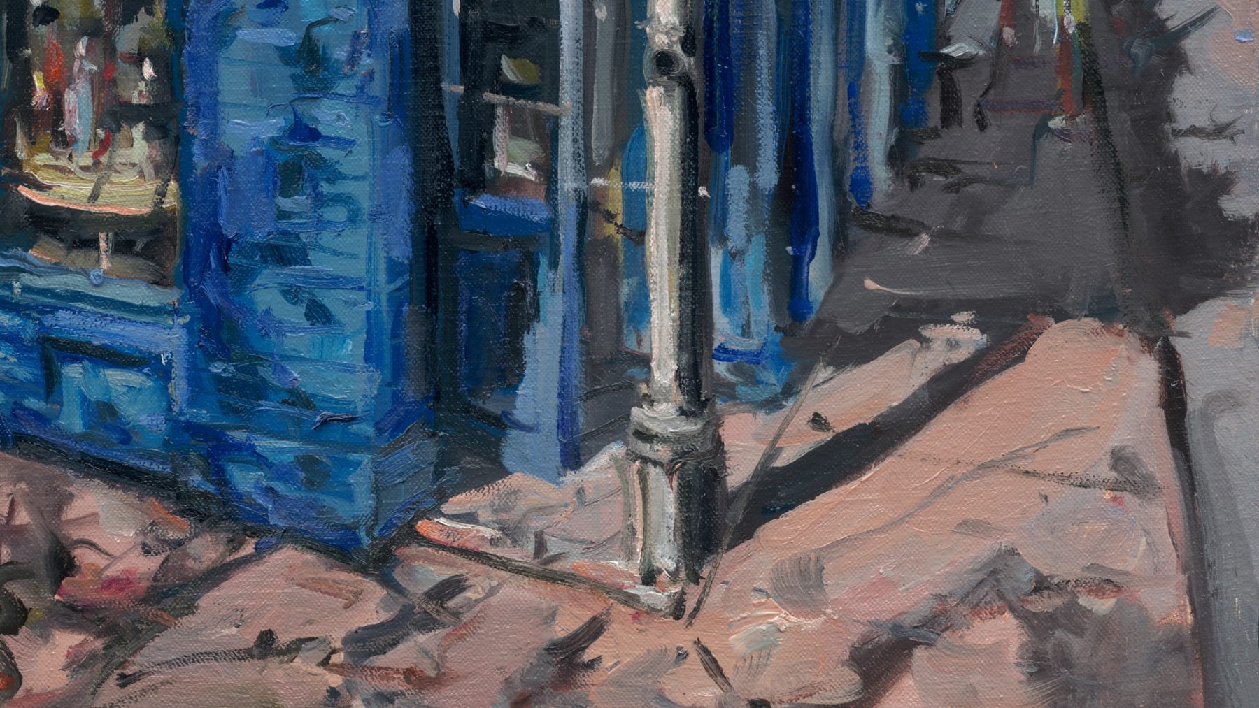 Gerard_Byrne_The_Door_to_the_Unknown_Locks_Restaurant_Portobello_modern_irish_impressionism_art_gallery_Dublin_painting_detail