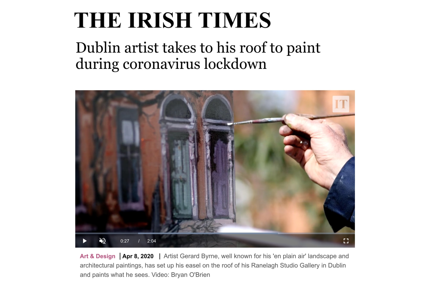 Gerard_Byrne_Irish_artist_painting_Stay_at_Home_Stay_Safe_Irish_Times_clip