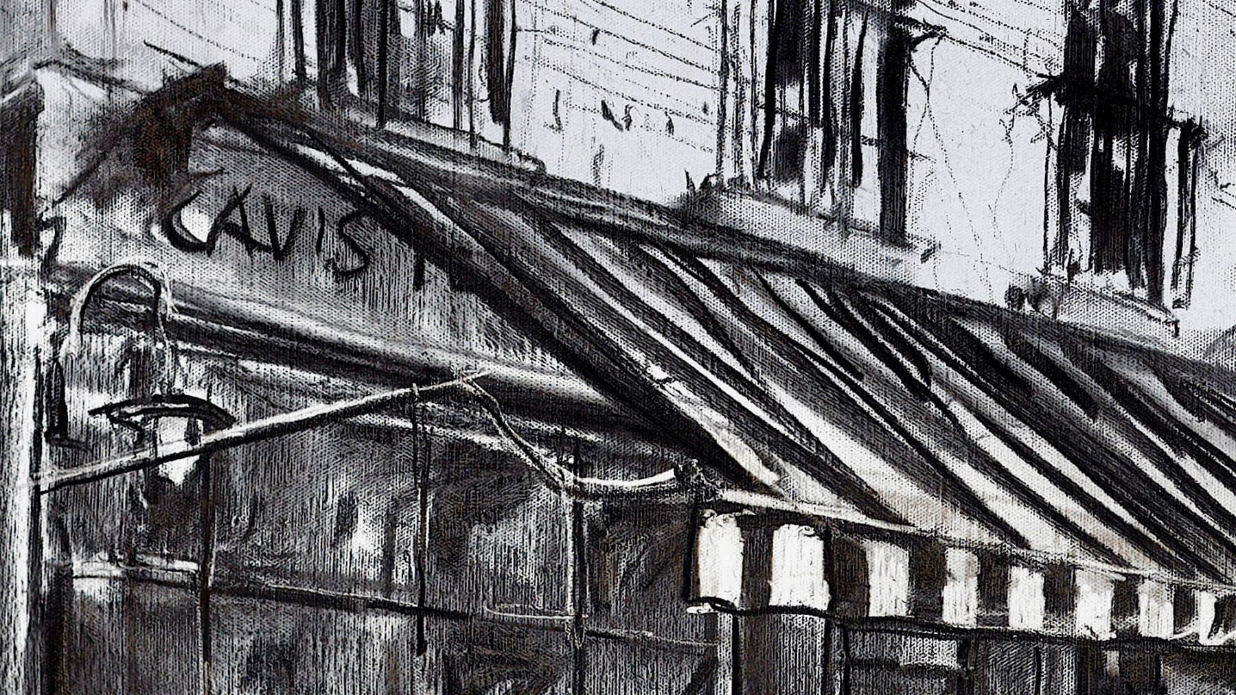 Gerard_Byrne_The_Three_Musketeers_modern_irish_impressionism_charcoal_drawing_detail