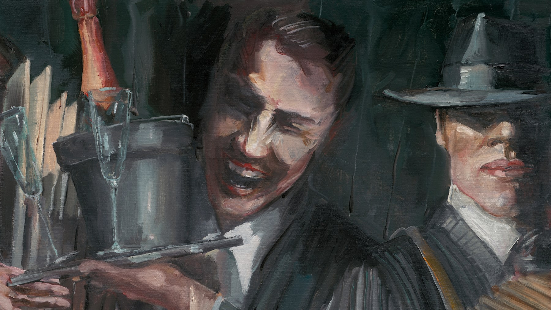 Gerard_Byrne_Until_We_Meet_Again_contemporary_figurative_art_painting_detail