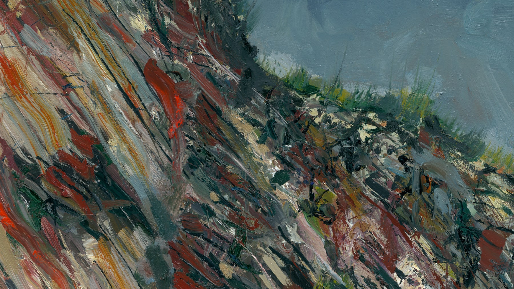 Gerard_Byrne_To_the_Beach_modern_irish_impressionism_fine_art_gallery_Dublin_Ireland_painting_detail
