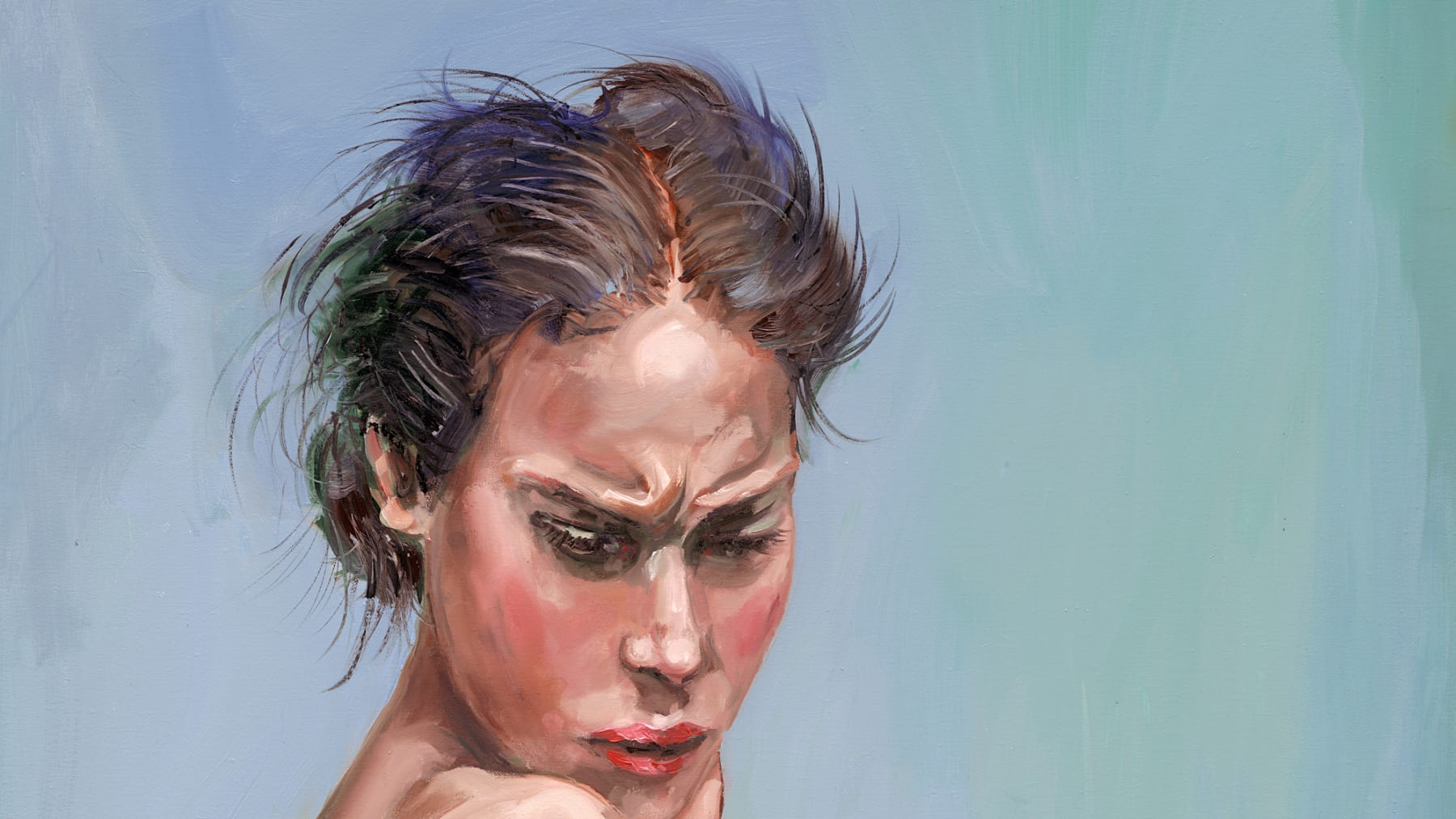 Gerard_Byrne_It's_Not_You_It's_Me_irish_figurative_painter_fine_art_gallery_Dublin_painting_detail