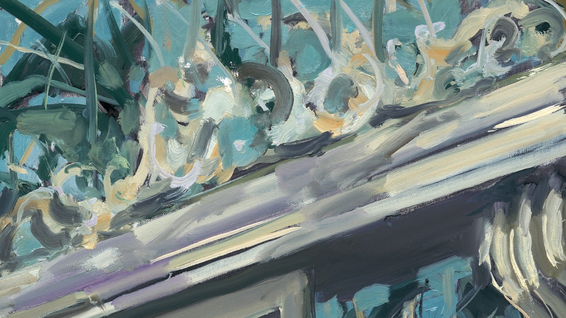 Gerard_Byrne_Verdant_Welcome_Botanic_Gardens_modern_impressionism_fine_art_gallery_Dublin_painting_detail