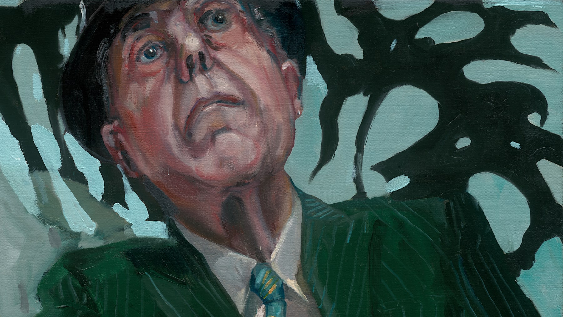Gerard_Byrne_Holding_On_contemporary_irish_art_painting_detail