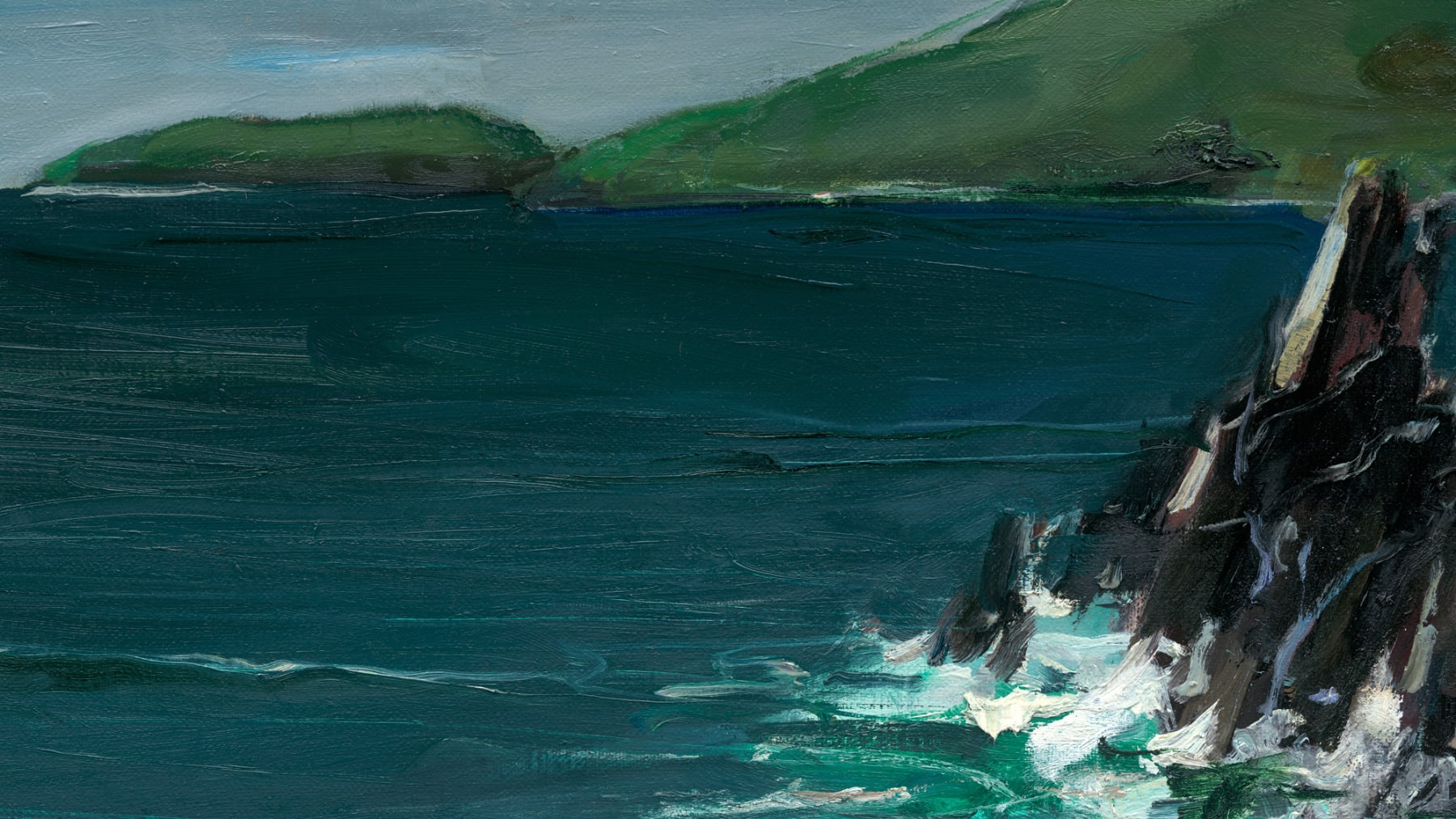 Gerard_Byrne_Hypnotic_Waves_modern_irish_impressionism_fine_art_gallery_Dublin_Ireland_painting_detail