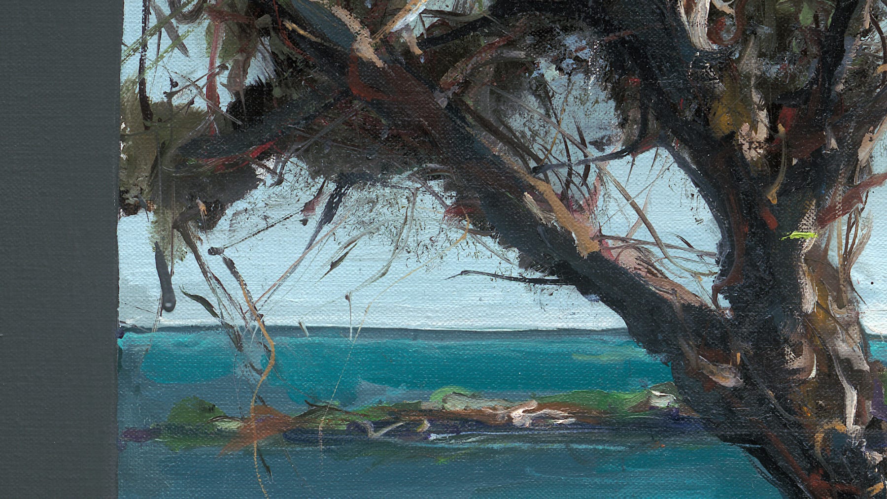 Gerard_Byrne_Emerald_Blue_Dalkey_Island_modern_irish_impressionism_art_gallery_dublin_detail