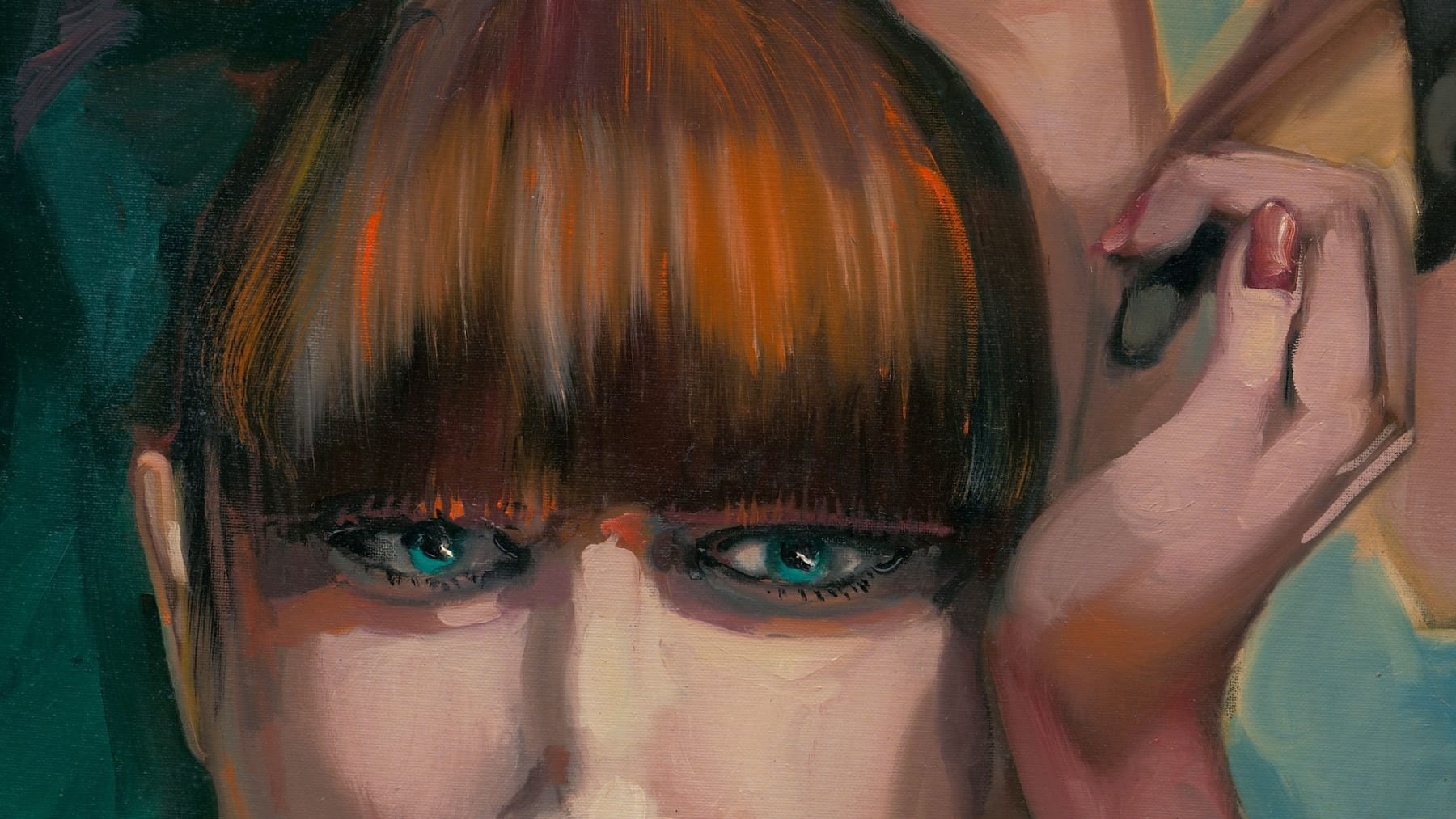 Gerard-Byrne-On-the-Fringes-of-Desire-contemporary-figurative-art-gallery-Dublin-Ireland-painting-detail