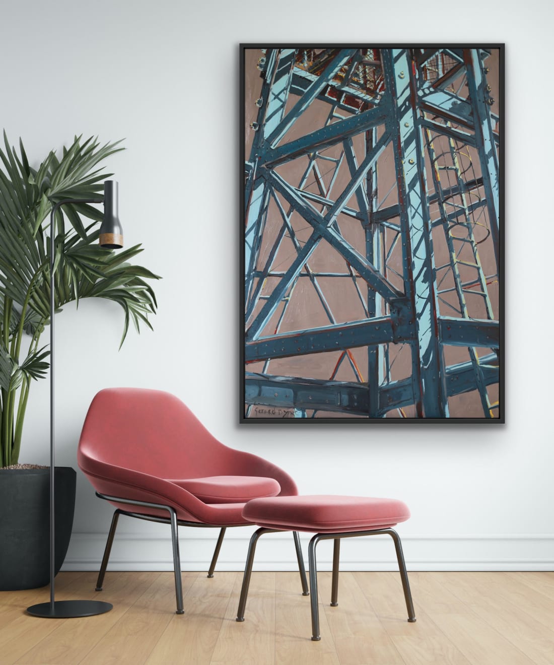 Gerard_Byrne_City_Ladder_contemporary_figurative_art_interior_decor