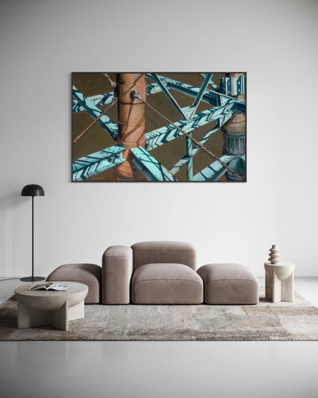 Gerard_Byrne_Its_Only_an_Illusion_contemporary_irish_art_painting_detail