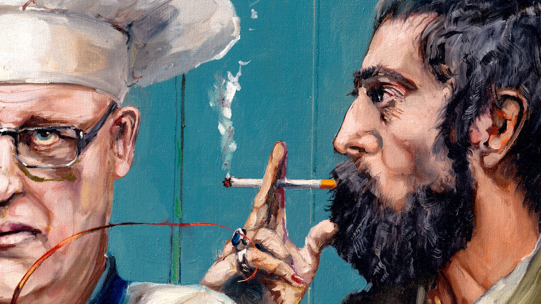 Gerard_Byrne_Luxurious_Problems_contemporary_irish_art_painting_detail