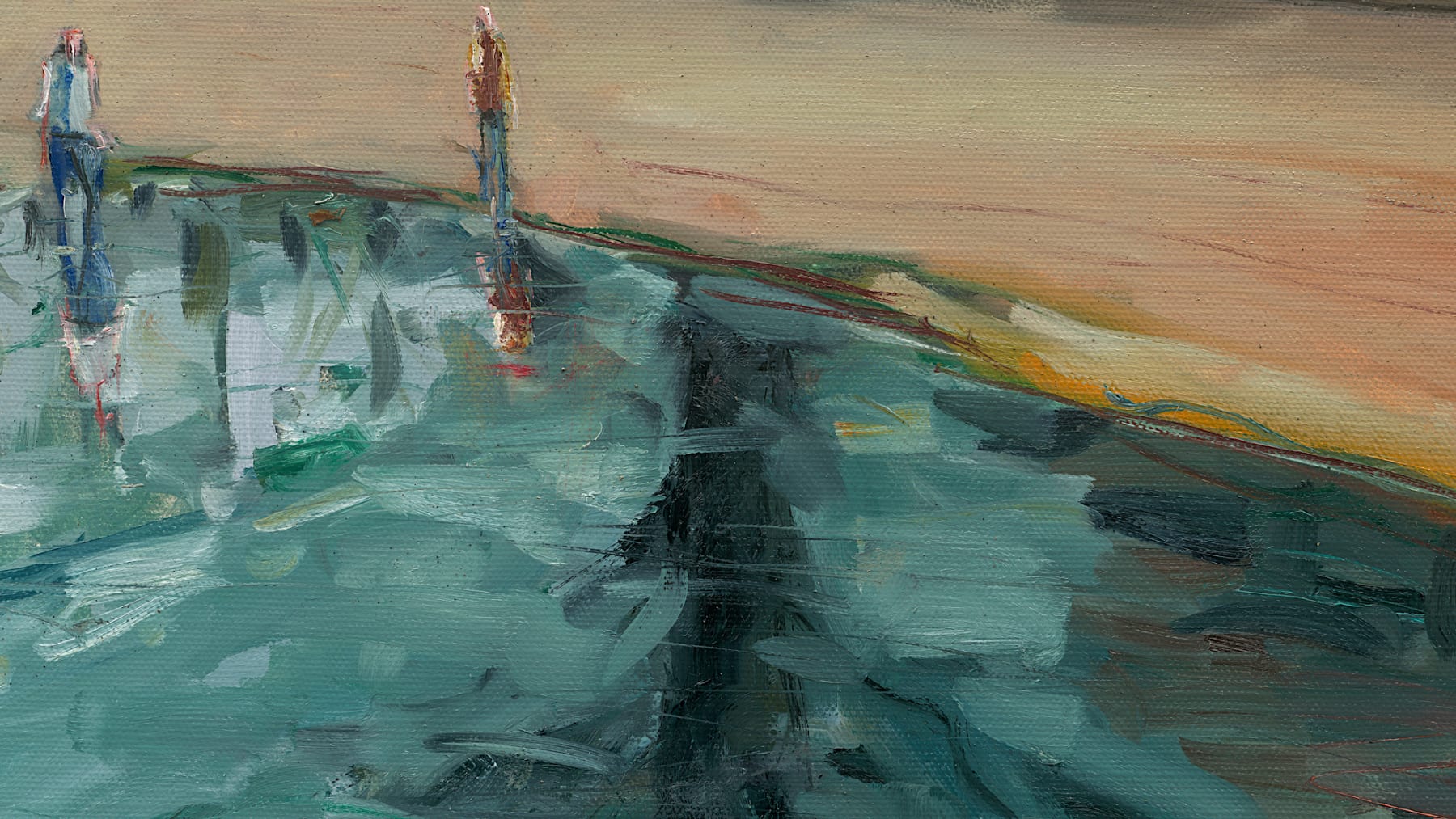 Gerard_Byrne_Caribbean_Dreams_Sandycove_III_painting_detail_contemporary_impressionism_fine_art_gallery_Dublin_Ireland