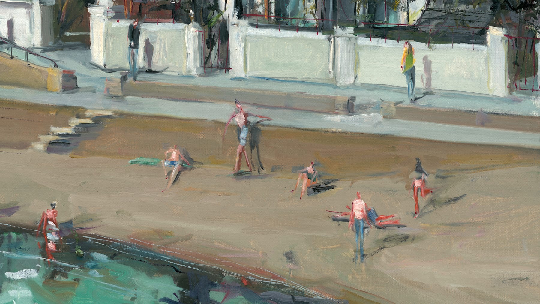 Gerard_Byrne_Caribbean_Dreams_Sandycove_II_painting_detail_contemporary_impressionism_fine_art_gallery_Dublin_Ireland