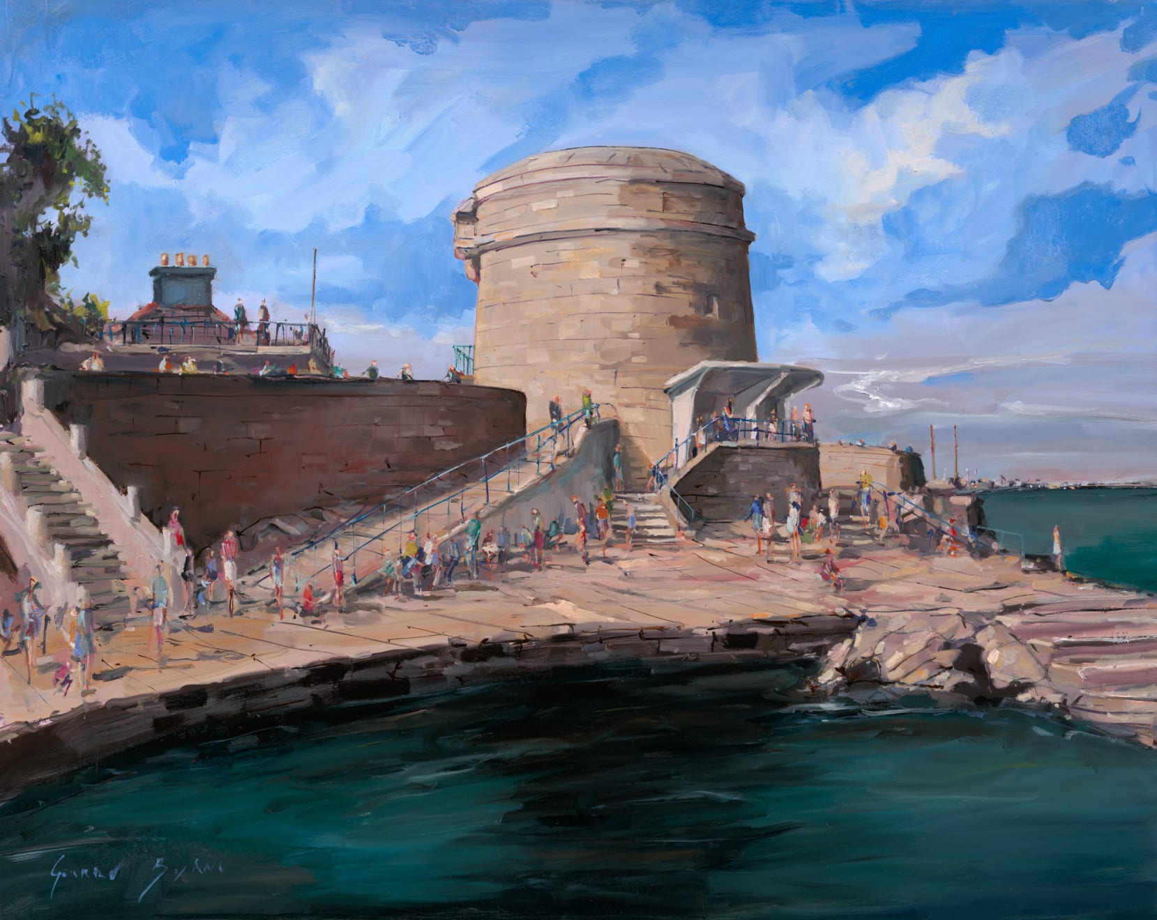 Gerard-Byrne-Here-Comes-the-Sun-Seapoint-Martello-Tower-irish-modern-impressionism-art-gallery-Dublin