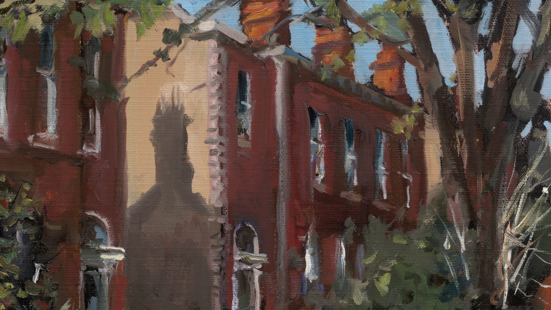 Gerard_Byrne_Shadows_Fall_Rostrevor_Terrace_Rathgar_painting_detail_modern_irish_impressionism_fine_art_gallery_Dublin_Ireland