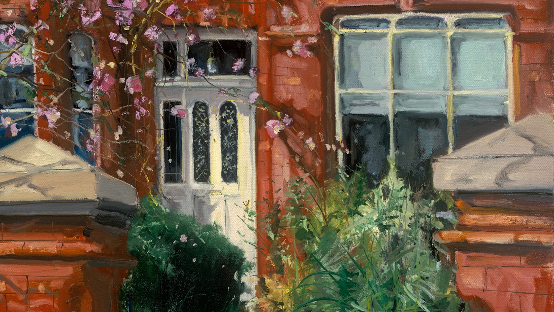 Gerard_Byrne_Morning_Shadows_modern_impressionism_painting_detail