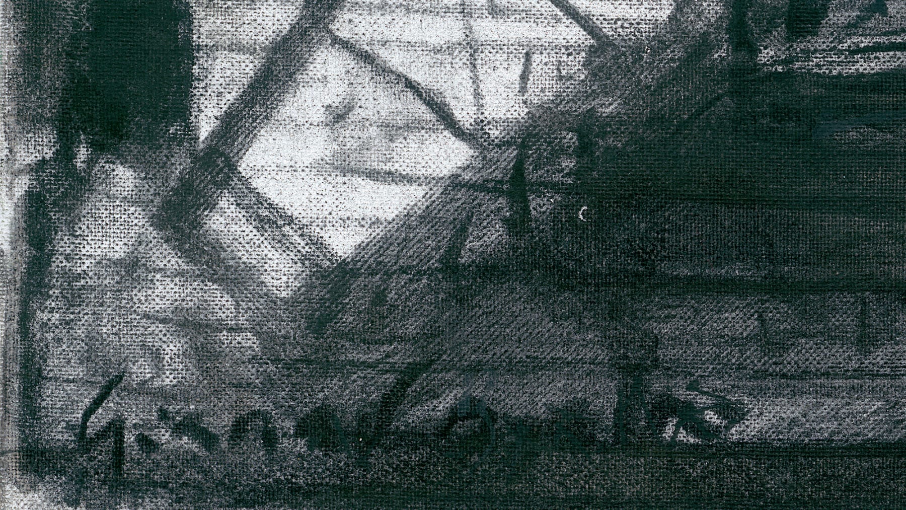 Gerard-Byrne-Tower-Bridge-II-London-charcoalogy-exhibition-art-gallery-dublin-ireland-drawing-detail-artist-signature