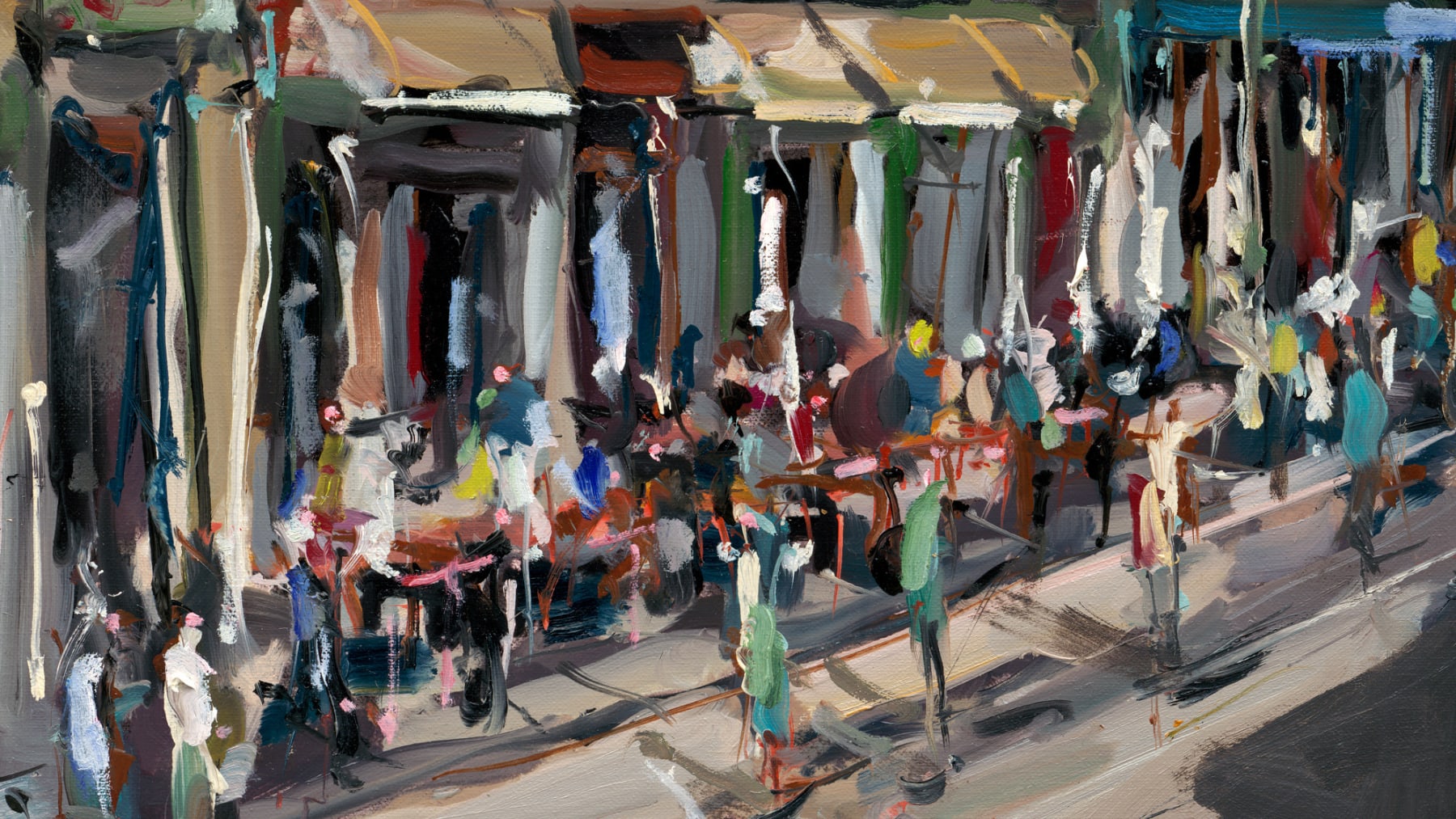 Gerard-Byrne-Joyful-Day-on-Dawson-Street-Dublin-irish-modern-impressionism-art-gallery-Dublin-painting-detail