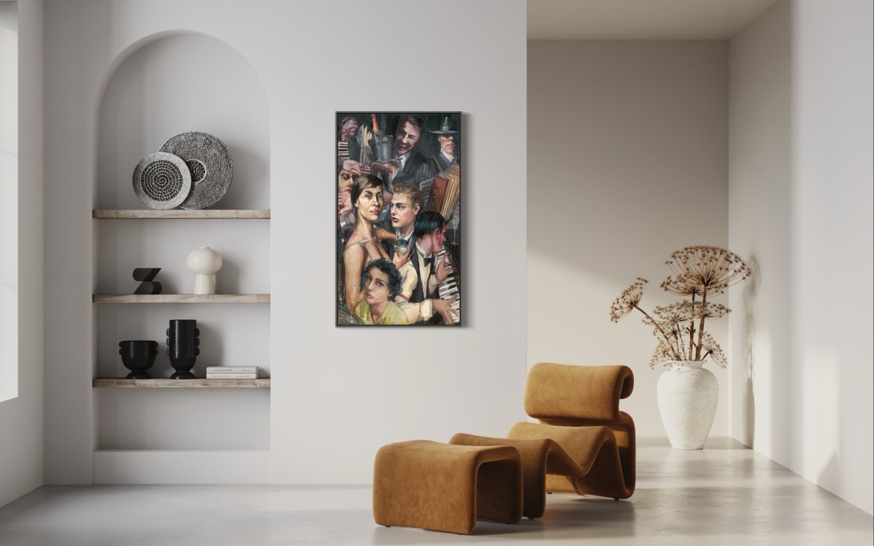 Gerard_Byrne_Until_We_Meet_Again_contemporary_figurative_painting_Interior_decor