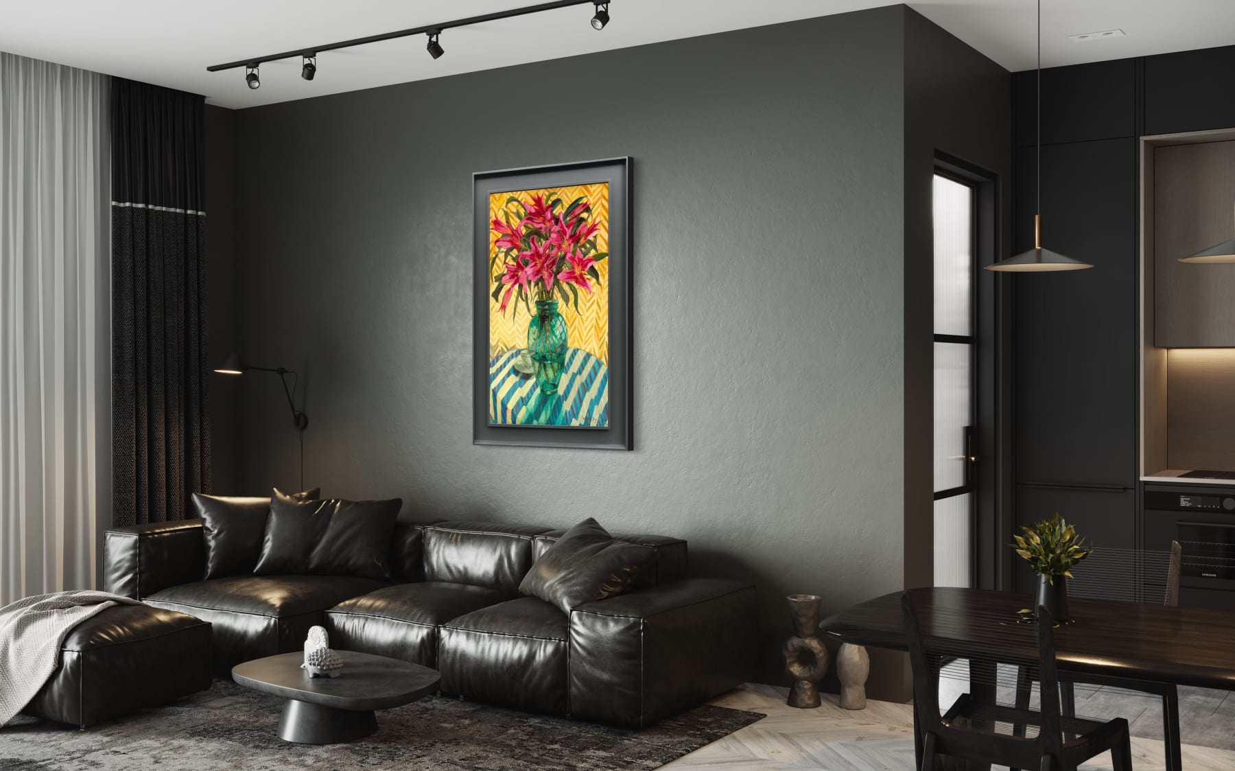 Gerard-Byrne-Stargazer-Lilies-contemporary-art-gallery-Dublin-Ireland-interior-design