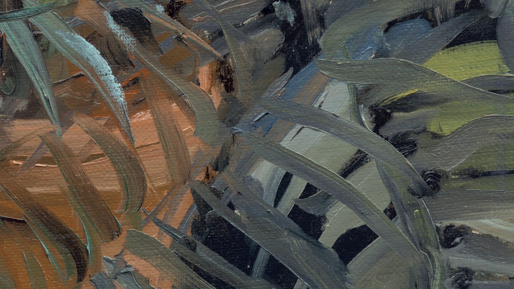 Gerard_Byrne_Between_the_Leaves_botanical_art_contemporary_impressionism_painting_detail