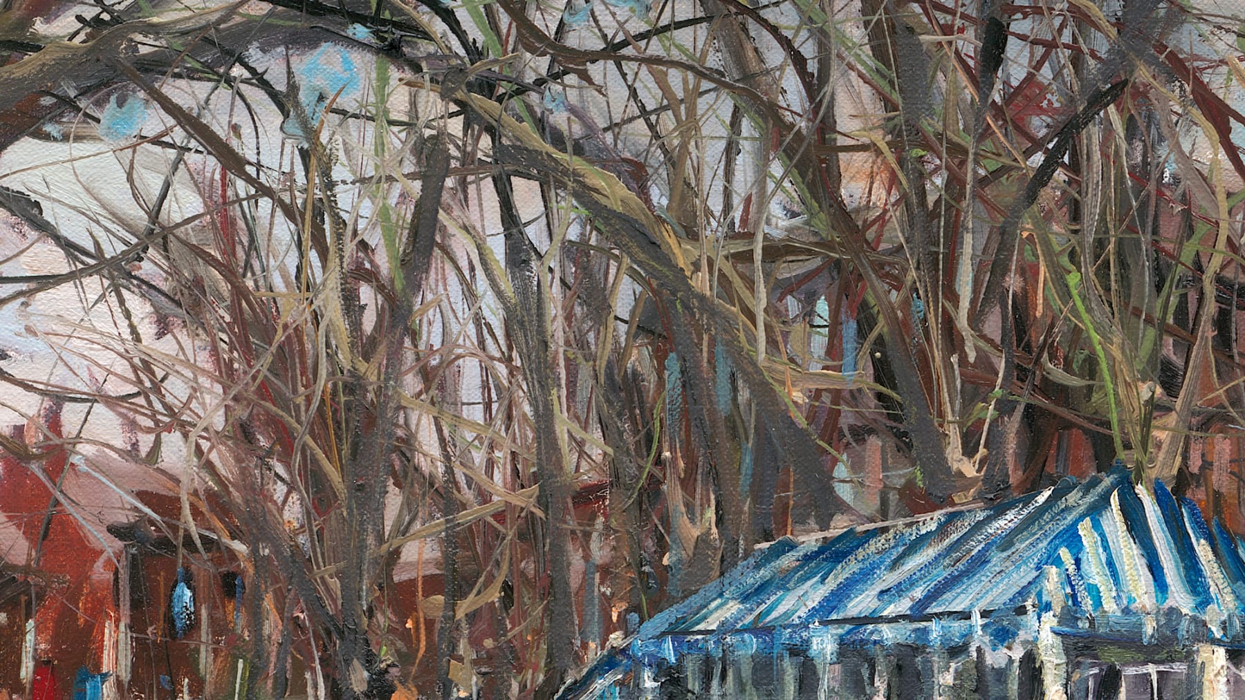 Gerard_Byrne_Grand_Canal_in_Spring_Dublin_modern_irish_impressionism_painting_detail