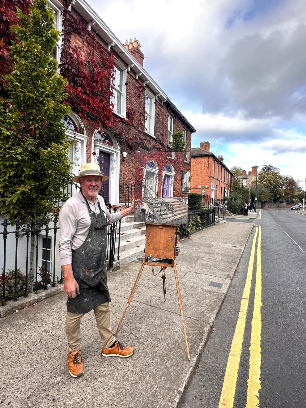 Gerard-Byrne-irish-modern-impressionist-painting-plein-air-Dublin-Doors-in-Dublin