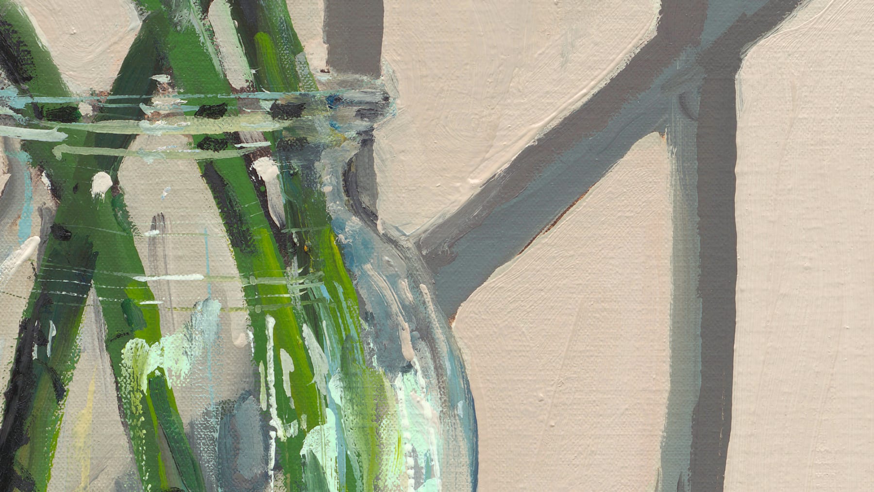 Gerard_Byrne_Monstera_by_the_Window_contemporary_figurative_painting_fine_art_gallery_Dublin_Ireland_painting_detail
