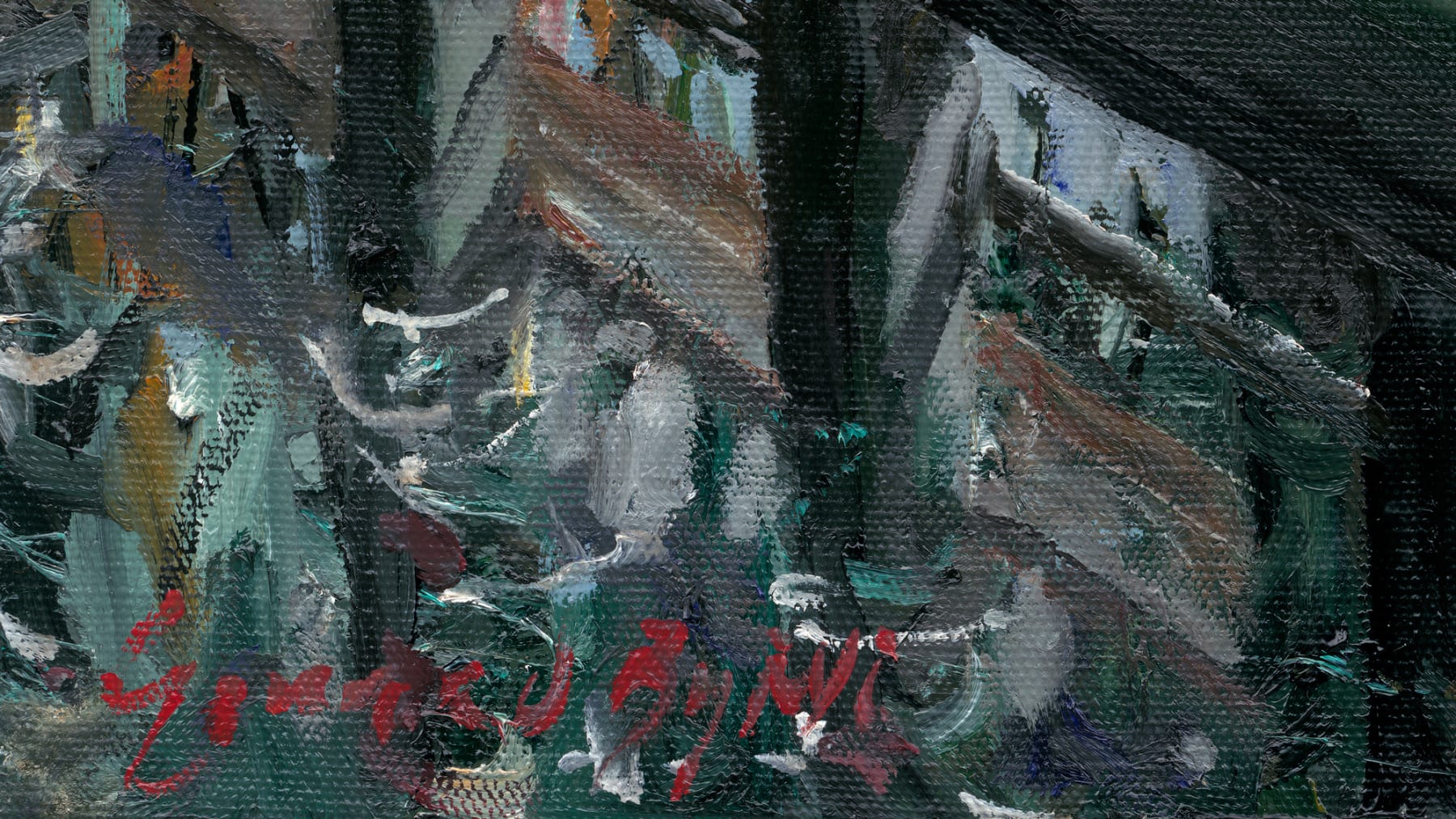 Gerard_Byrne_All_Stood_Still_painting_detail_modern_irish_impressionism_fine_art_gallery_Dublin_Ireland