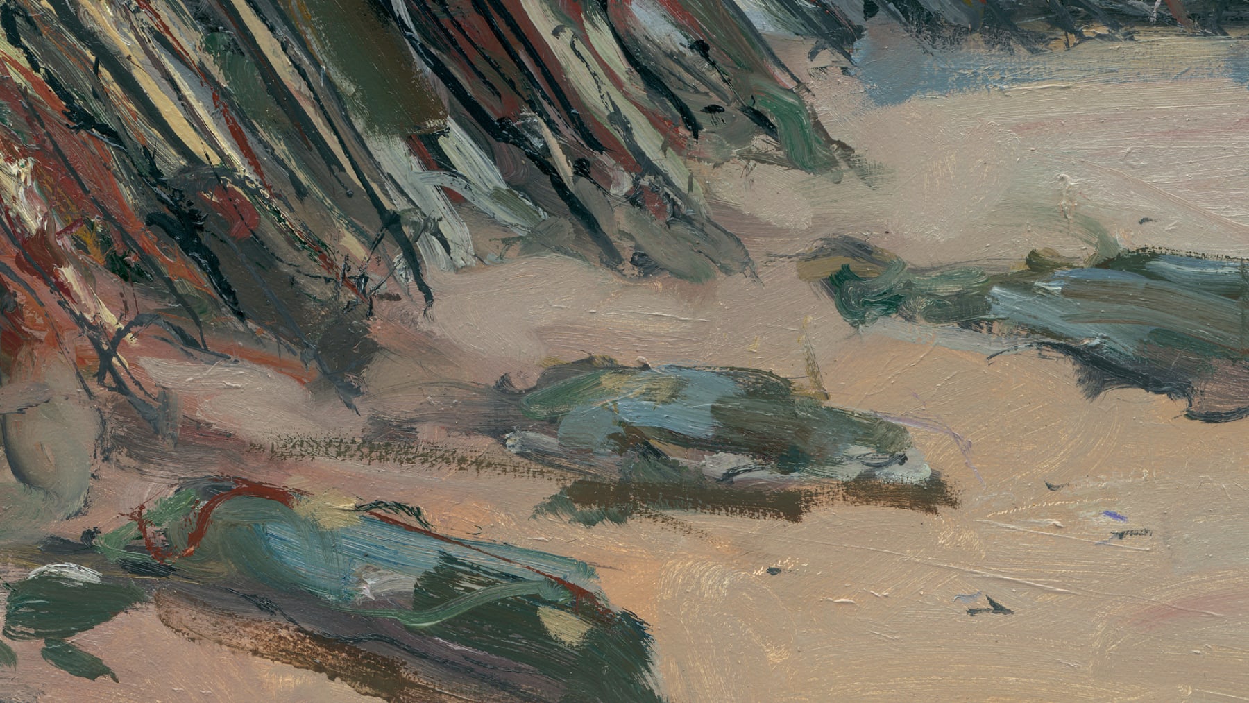Gerard_Byrne_To_the_Beach_modern_irish_impressionism_fine_art_gallery_Dublin_Ireland_painting_detail