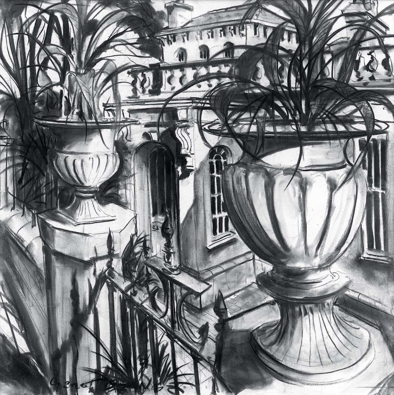 Gerard-Byrne-Touch-of-Italy-on-the-Irish-Coast-Strawberry-Hill-House-Vico-Road-Dalkey-charcoalogy-exhibition-art-gallery-dublin-ireland