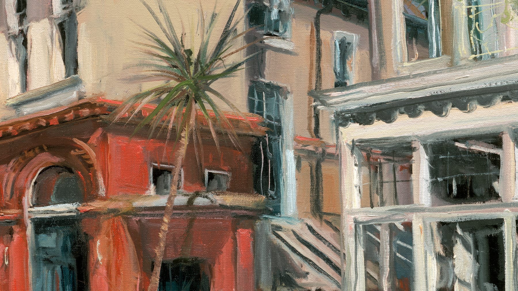 Gerard_Byrne_Edwardian_Splendour_Irish_contemporary_impressionism_painting_detail