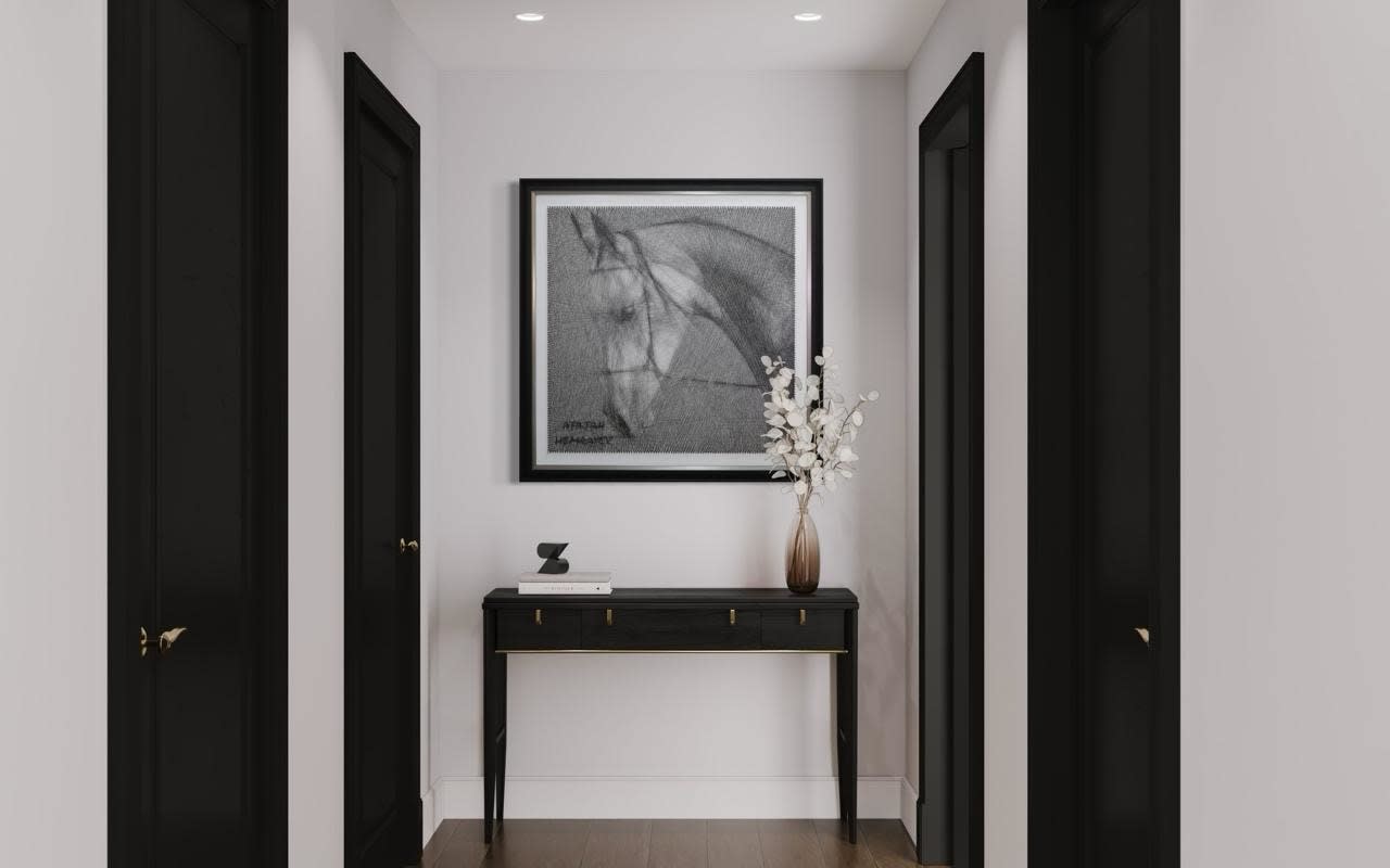 ATAJAN HEMRAYEV, Stallion, 111x111cm, 2025