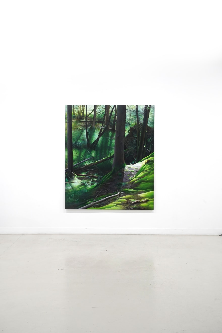 painting of a forest landscape