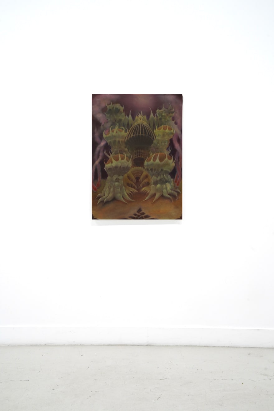 abstract painting of a mythical being