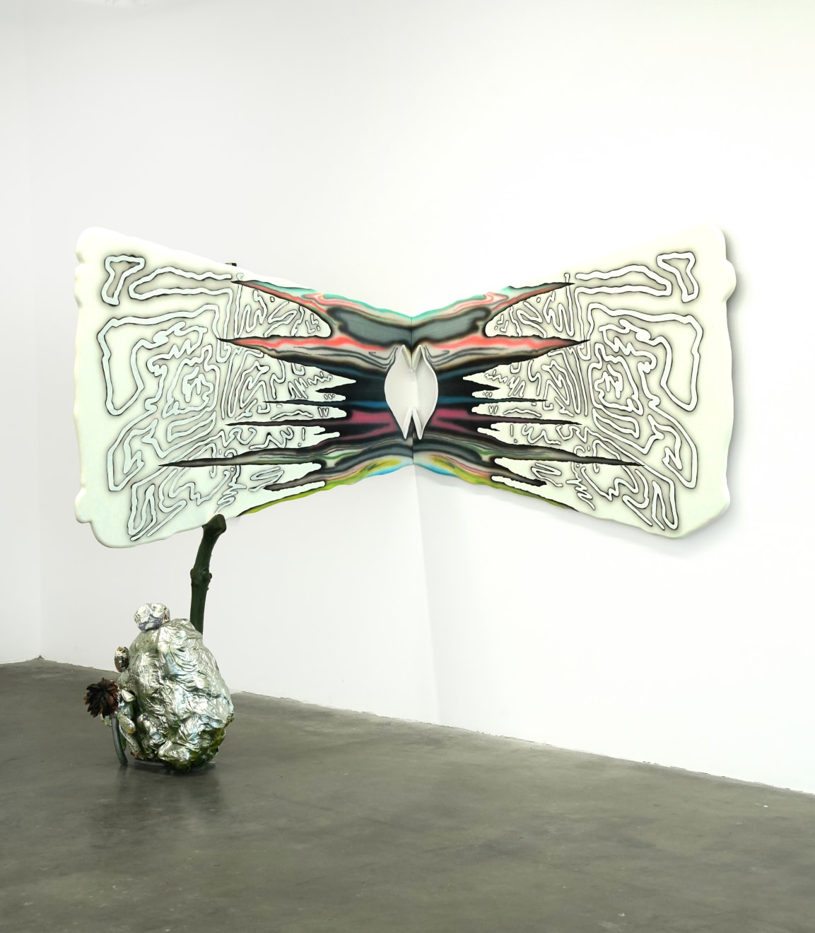 abstract corner shaped sculpture