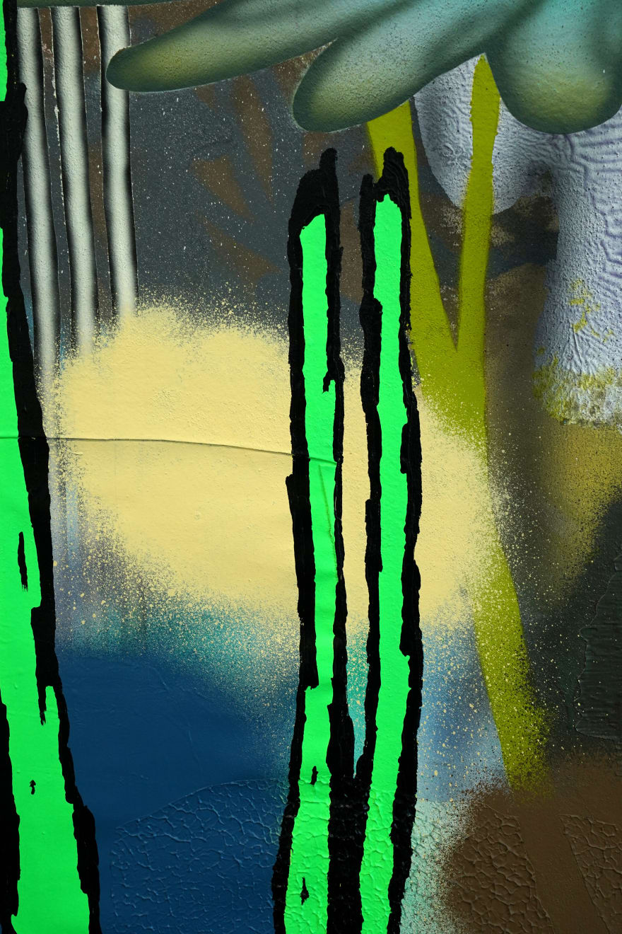 abstract painting of flowers