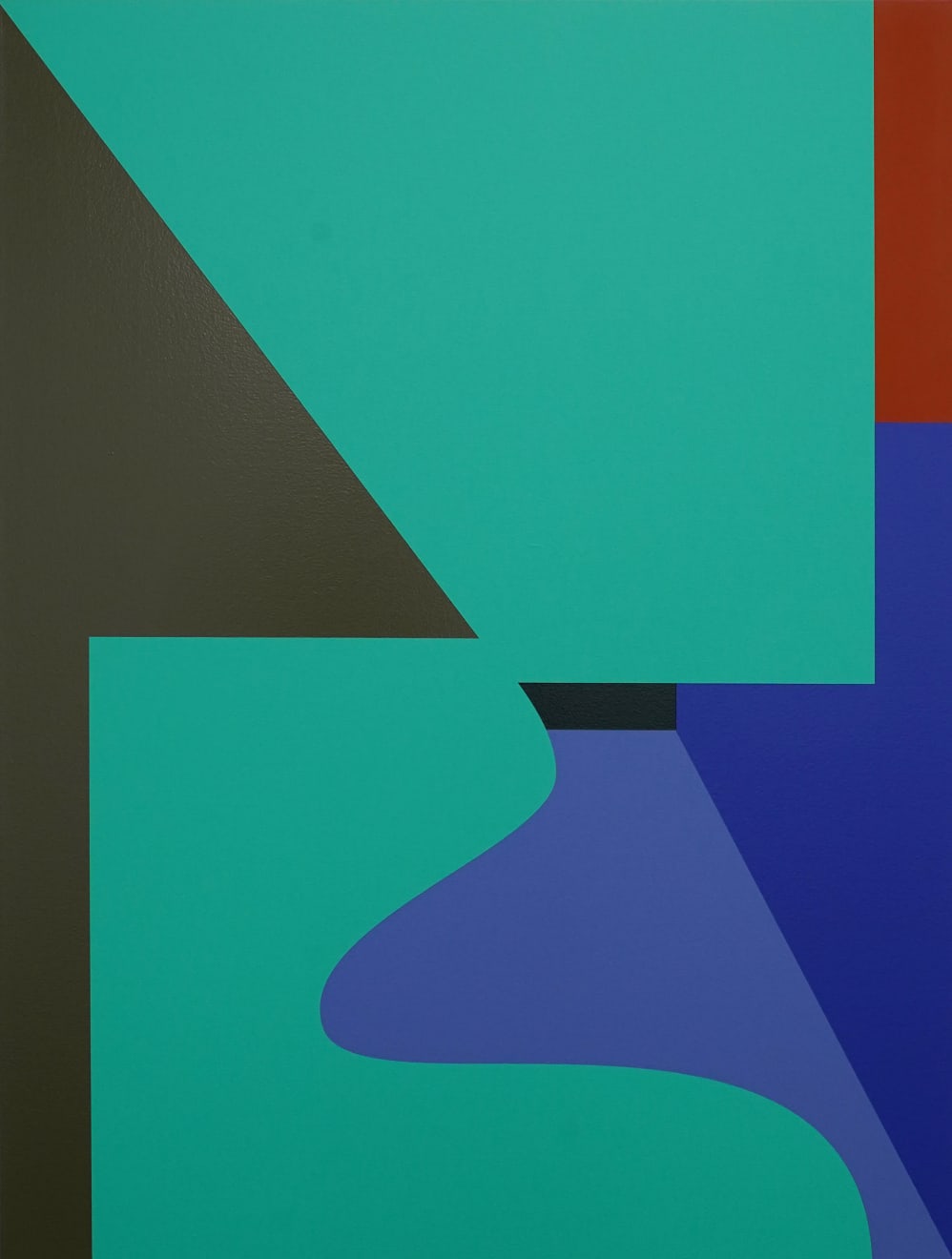 hard edge abstract painting