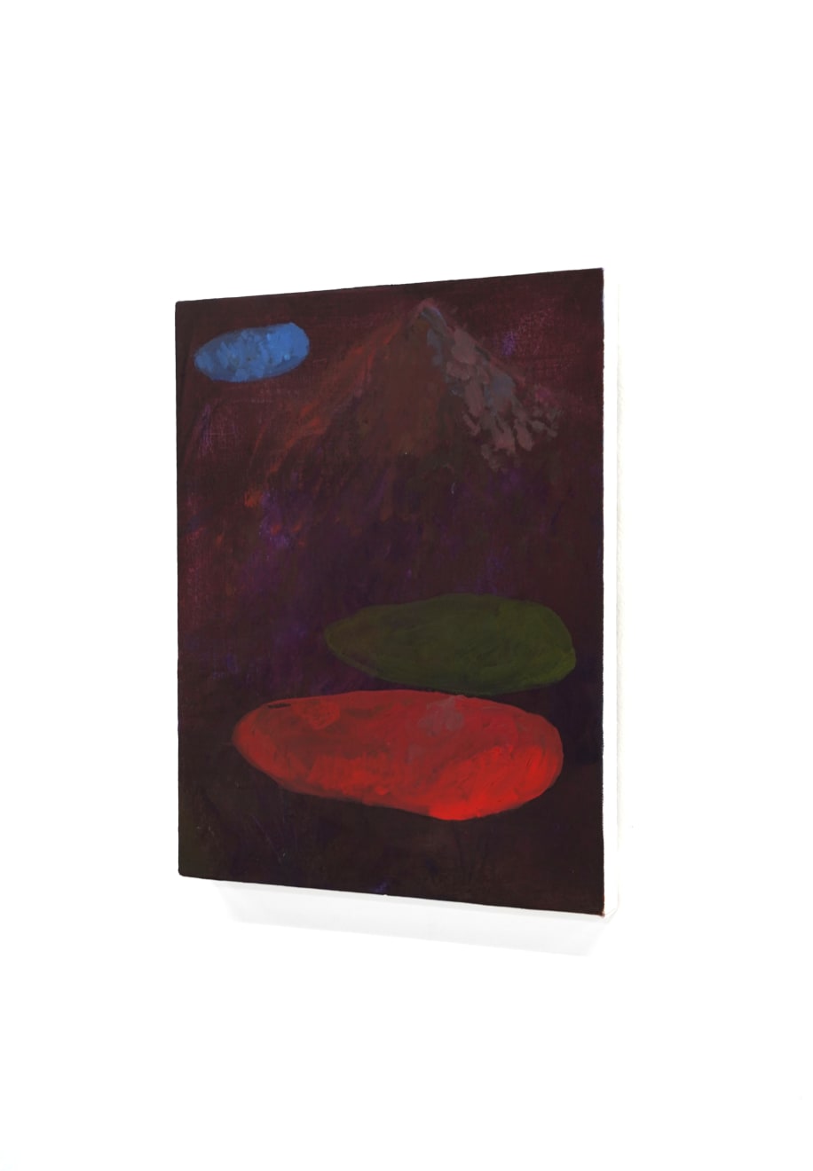Abstract painting of a mountain